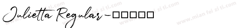Julietta Regular字体转换
